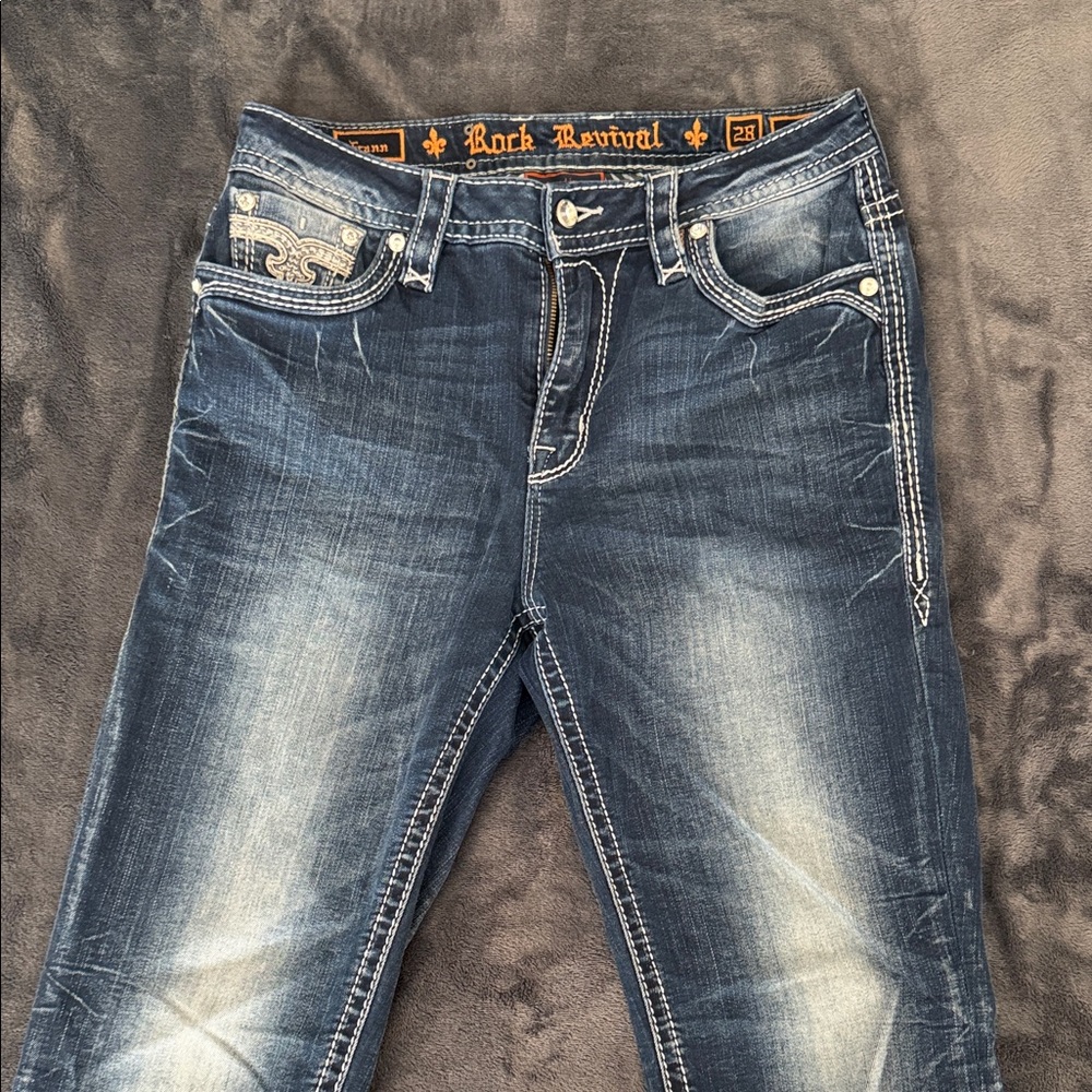 Rock Revival Frann Easy Straight Jeans Women’s Faded Indigo